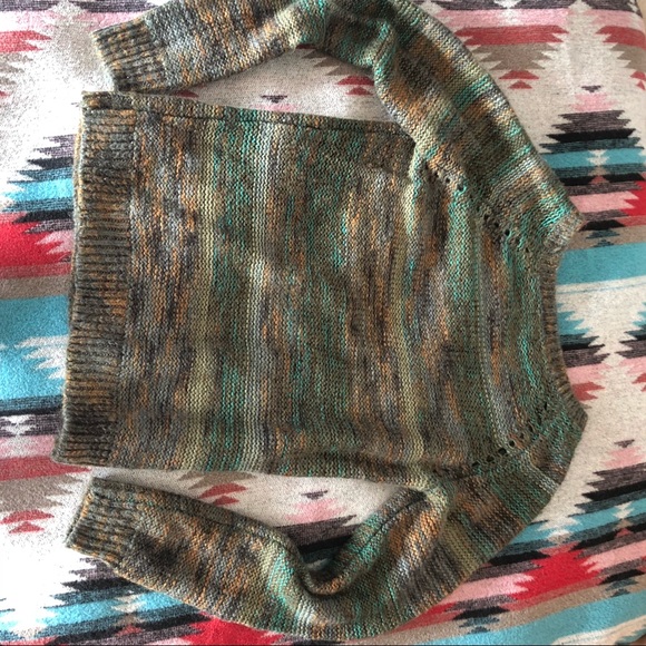 Green mixed color Mossimo Swater - Picture 2 of 2